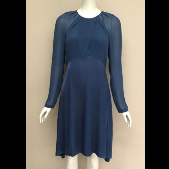 BNWT Club Monaco Rokinsa Fit & Flare Silk Dress - Picture 14 of 15